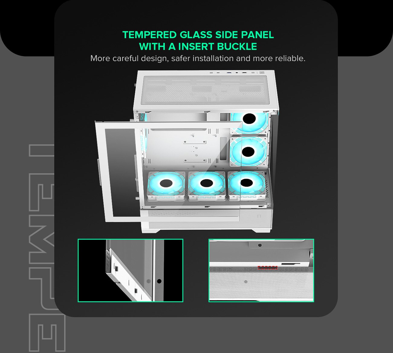 GAMEMAX VISTA AW White Computer Case